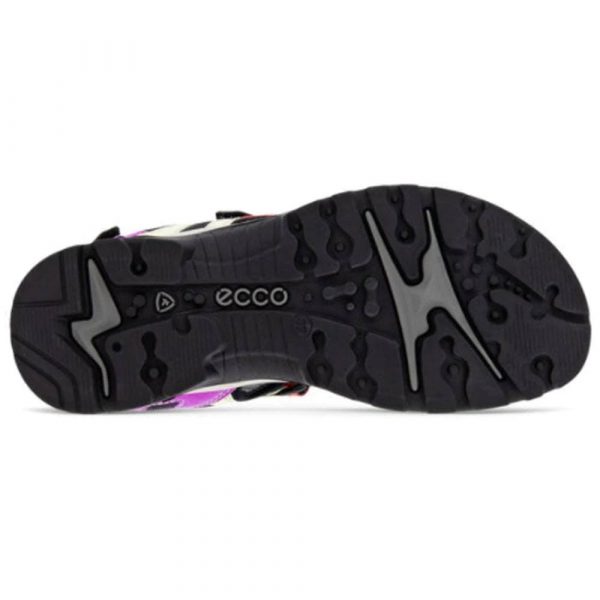 صندل زنانه اکو اصل ECCO Women’s OffRoad Flat Sandal Multicolor Hibiscus