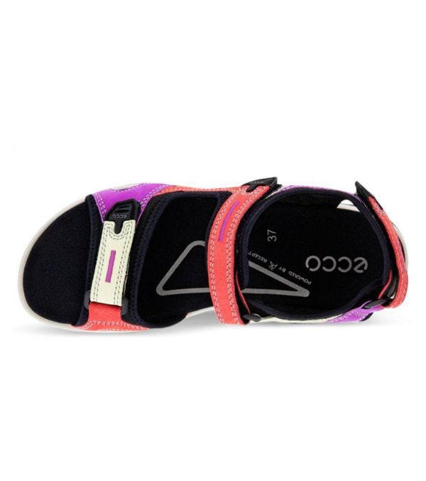 صندل زنانه اکو اصل ECCO Women’s OffRoad Flat Sandal Multicolor Hibiscus